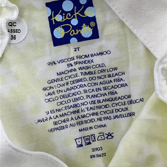NWT Kickee Pants 2T Lime Blossom Stellini‎ Sweetie Pie Romper Shorts - Picture 5 of 7